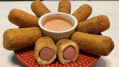Enroladinho de salsicha