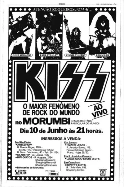 Kiss - Creatures of The Night Tour (25/06/1983) - 125 mil pessoas